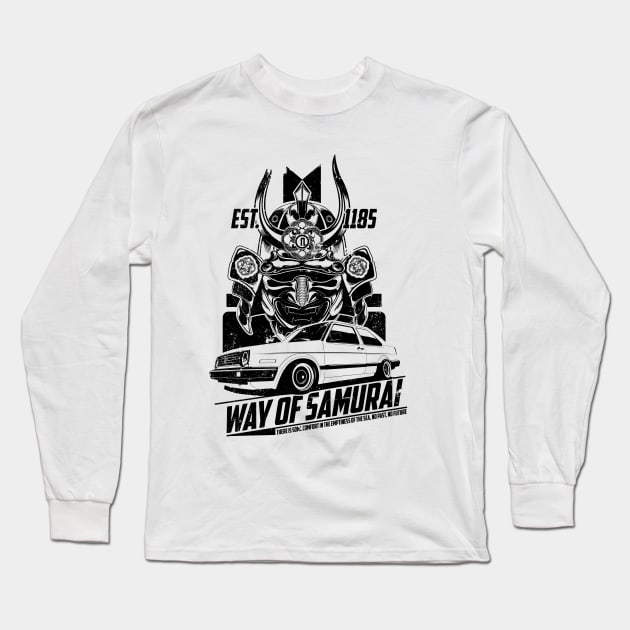 WAY OF SAMURAI (BLACK) Long Sleeve T-Shirt by GhiniPig